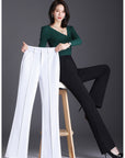 Women’s High-Waist Slimming Pants – Elegant Commute Style with Flowy Bell-Bottom Cut