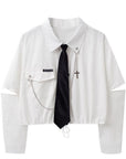 Women's Shirt & Trouser Set - Princess Sleeve Two-Piece