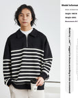 Men’s Korean-Style Lapel Sweater – Effortless Street & Casual Cool