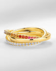 Women’s Three-Layer Interlaced Ring – Affordable Luxury with Timeless Style