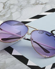 Lunettes de soleil dégradées tendance pour femmes – Lunettes de sport ovales et élégantes (16 couleurs disponibles)