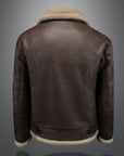 Men’s Leather Fur Lapel Jacket – Thickened Winter Warm Zipper Coat with Side Pockets Loose Fit