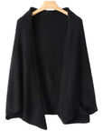 Cardigan, vêtement d'extérieur, épaulettes chaudes, écharpe pour femme