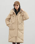 🧥 Detachable-Hood British Trench Coat – Premium Polyester | Down Cotton Filled