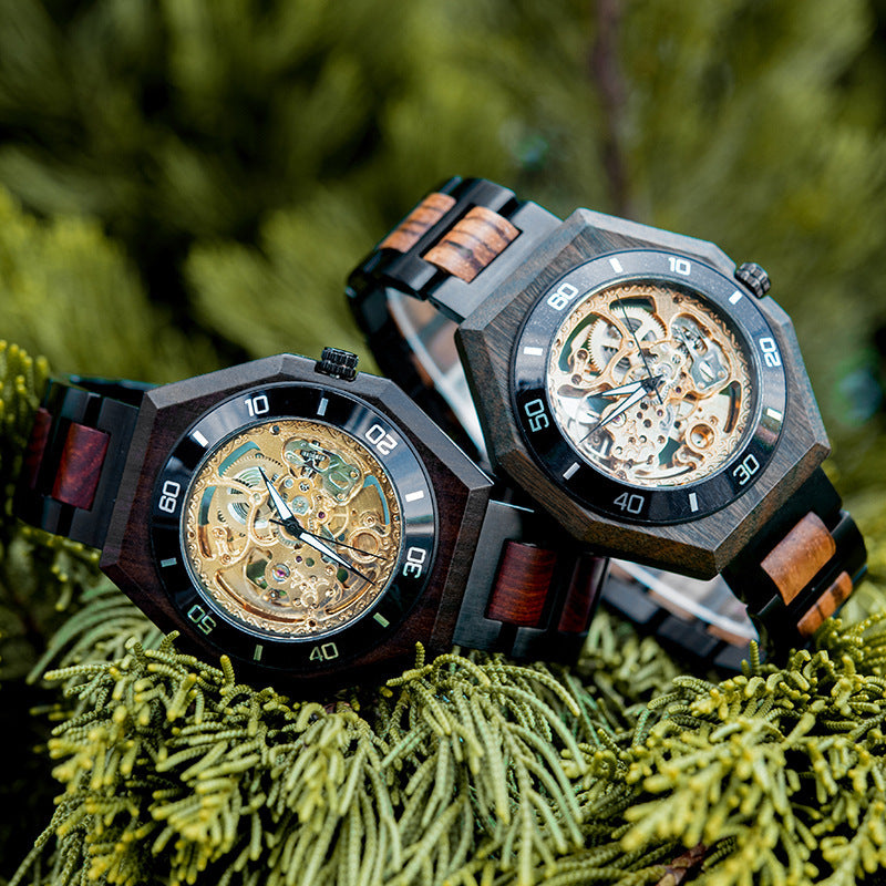 🌳 Mechanical Wood Watch – Nature’s Precision in Motion