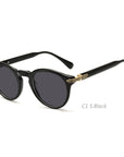 Japanese Retro Round Sunglasses - UV400 Protection