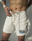 Men’s American Striped Modal Beach Shorts – Stretch Comfort Bottoms