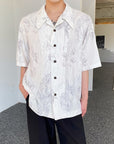 Cuban Collar Shirt Men