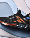 👟 Men's Fashion Running Shoes – Ultra-Light Breathable Sneakers (White/Black/Smoky Blue) – Sport & Casual Wear