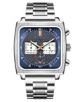 Men’s Square Multifunction Business Watch – Leather & Steel Strap Options