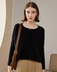 Cashmere Round Neck Shawl Bottoming Shirt