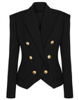 Women’s Slim Fit Suit Jacket – Waist-Fitted Commuter Blazer