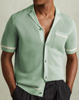 🌴 Island Breeze: Men’s Tencel Cuban Collar Polo