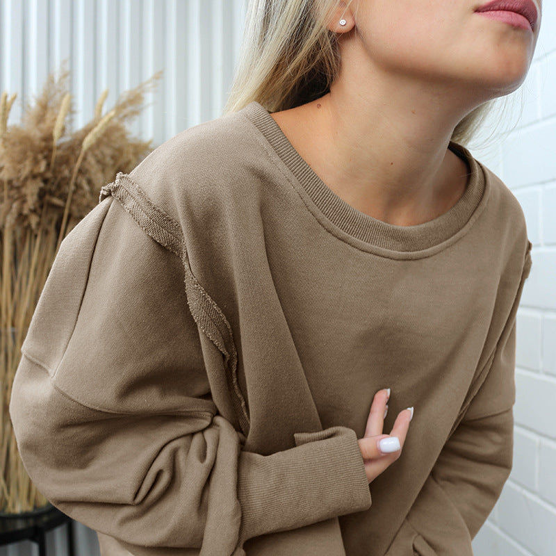 WOMEN   Oversized Cotton Sweater – Effortless Everyday Comfort