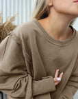 WOMEN Oversized Cotton Sweater – Effortless Everyday Comfort