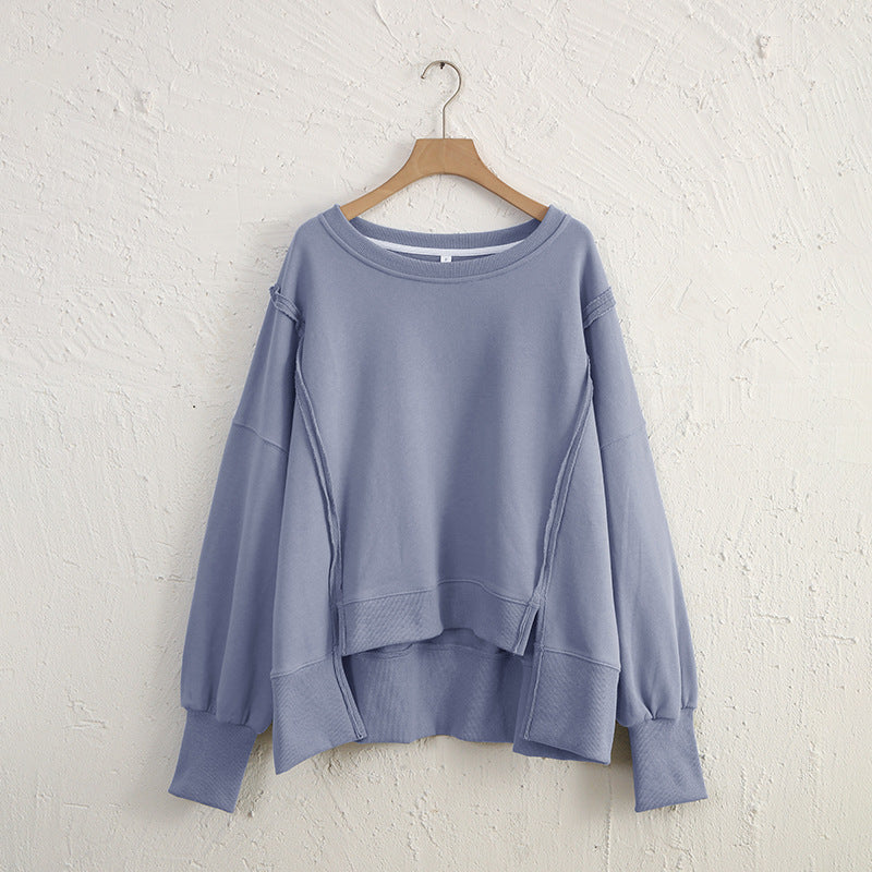 WOMEN   Oversized Cotton Sweater – Effortless Everyday Comfort