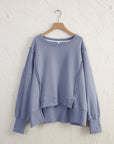 WOMEN Oversized Cotton Sweater – Effortless Everyday Comfort