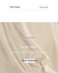 Plus Size Ice Silk Top - Women's Long Sleeve Cardigan Shirt (White) - 150gsm Polyester Loungewear for Home & Travel