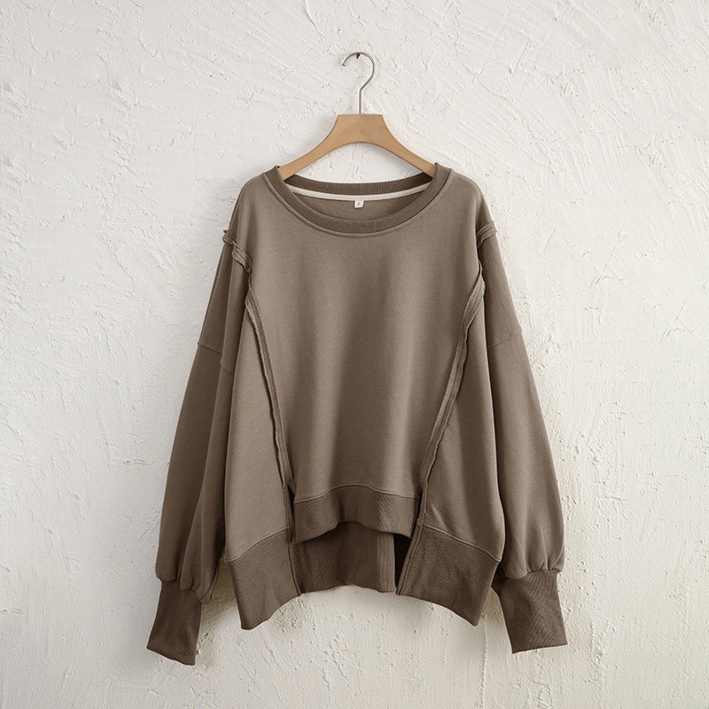 WOMEN   Oversized Cotton Sweater – Effortless Everyday Comfort