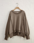 WOMEN Oversized Cotton Sweater – Effortless Everyday Comfort