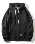 Men's Embroidered Hoodie – Thick Cotton Blend Pullover (Hooded) – Streetwear Essential
