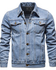 TOP QualitY Jacket Men Blue Lapel
