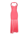 🌺 Island Muse : Robe tube longue en coton biologique