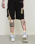 Men's Classic Loose Shorts – Workwear Casual with Contrast Stitching