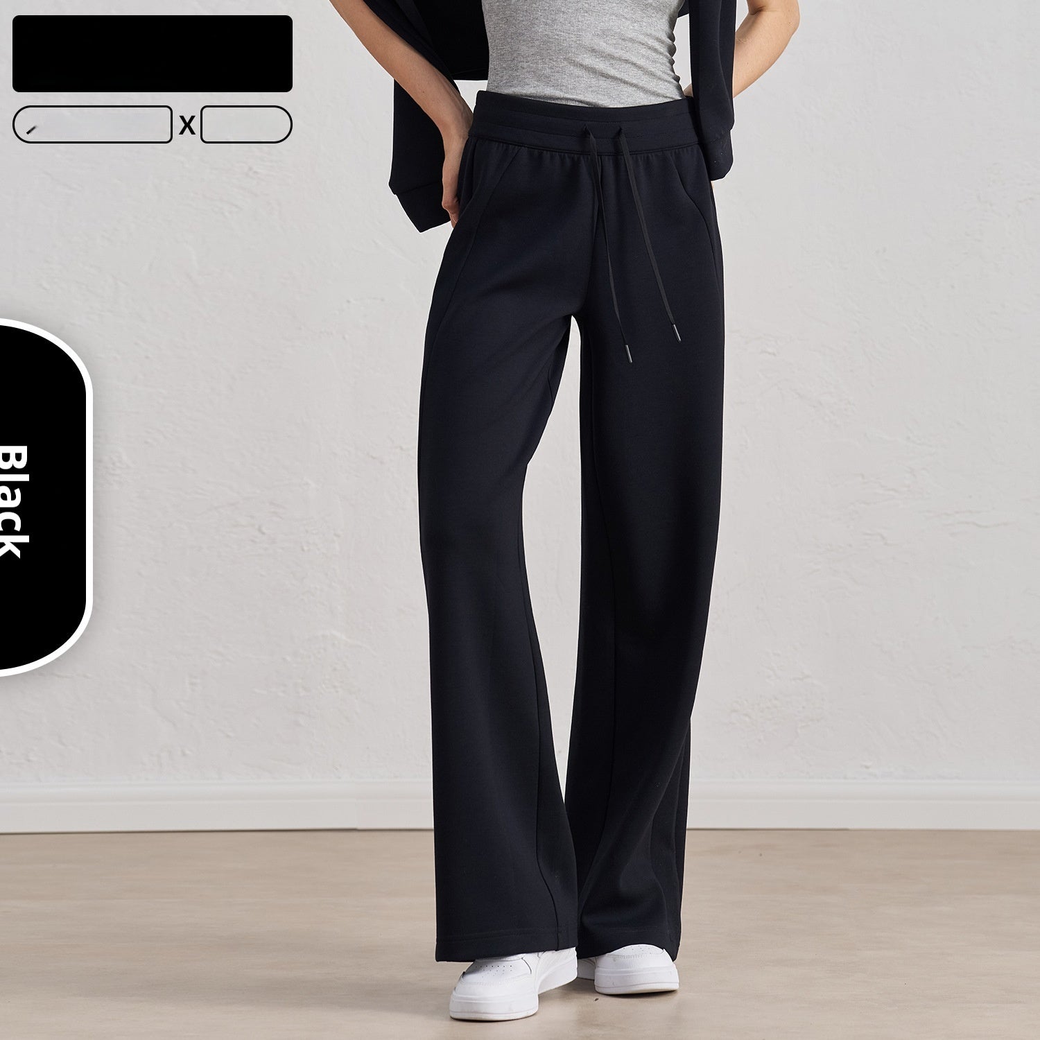 👖 High-Waisted Loose Pants for Women – Breathable Rayon Blend | All-Season Comfort | White/Black/Mocha