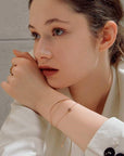Double-Layer Titanium Steel Waist Bracelet – Adjustable Body Chain – Boho Chic Accessory