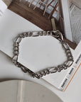 Bracelet géométrique pour femme en or 18 carats/or blanc – Bijoux minimalistes de luxe
