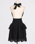 WOMEN'S Autumn Deep V-Neck Halter Dress – High Waist, Slimming & Backless Elegance