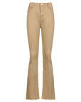 Women’s Brown High-Waist Bootcut Jeans – Stretch Denim with Casual Elegance