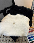 Men’s Mink Sweater – American Retro Loose Thick Winter Pullover