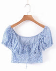 Women’s Cotton-Linen Shirt & Short Skirt Set