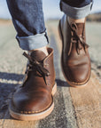 Herren Low Top Martin Stiefel aus echtem Rindsleder