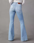 Women’s Fashion Wide-Leg Jeans – High-Waist Chic with Effortless Temperament