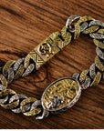 Men's Totem Bracelet – Tribal Masculine Jewelry – Handcrafted Statement Piece