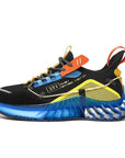 Men's Luminous Running Shoes - Flyknit Sneakers with Thick Sole