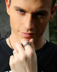 Bague en or tungstène pour homme