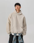 Sweat à capuche épais et rigide pour homme – Pull streetwear américain – 100 % polyester, coupe semblable à une armure