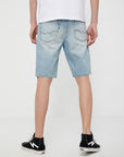 Men’s Classic Denim Shorts - 100% Cotton Washed Comfort