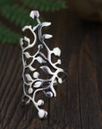 Women’s Stylish S925 Sterling Silver Ring – Modern Sculptural Statement Design
