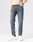 Men’s Premium Straight Leg Denim Pants – Stretch Cotton Jeans with Mid-Rise Fit, Durable Fabric & Versatile Everyday Style