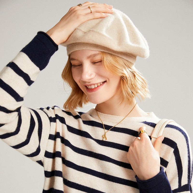 🧣✨100% Mongolian  Cashmere Beanie - Cloud-Soft Winter Essential