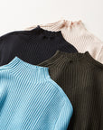Women's 18 Momme Silk-Cashmere Base Layer – Slim Fit Turtleneck (70% Mulberry Silk / 30% Cashmere) – Second-Skin Luxury