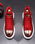 High-Top-Schuhe für Herren – Komfort aus hochwertigem Schweinsleder und Mikrofaser