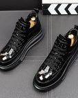 High-Top-Schuhe für Herren – Komfort aus hochwertigem Schweinsleder und Mikrofaser