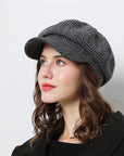 Women’s Winter Woolen Beanie – Cozy Chic with Fluffy Pom-Pom