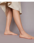š® Silver Blue Eye Anklet ā Boho-Chic Protection